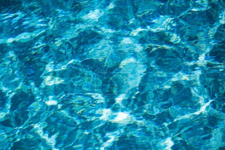 Photo for Pool water background, blue wave abstract or rippled water texture background - Royalty Free Image