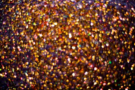 Photo for Aabstract glitter lights background. Art lights. Decoration bokeh glitters background, abstract shiny backdrop with bokeh. Art design overlay backdrop glittering sparks with blur effect - Royalty Free Image