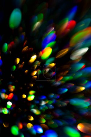 Photo for Glittering stars of bokeh use for celebrate background. Abstract lights background with bokeh defocused lights. Valentines Day, Party, Christmas background. Blur bokeh light. Glitter lights - Royalty Free Image