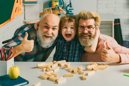 Photo for Happy family concept, embrace laugh and have fun together - Royalty Free Image