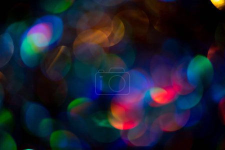 Photo for Light background. Holiday glowing backdrop. Defocused blurred bokeh. Festive abstract texture, bokeh and highlights. Abstract defocused blurred background. Overlay layout. Holiday lights background - Royalty Free Image