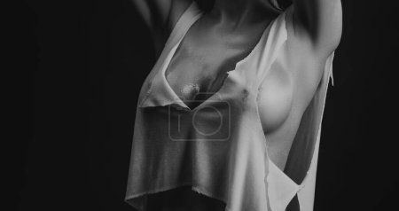 Photo for Sexy boobs, breast tits. Beautiful woman body, sexy female boobs. Women with large breasts. Naked woman, nude girl, sensual female - Royalty Free Image