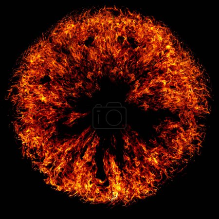 Photo for Gun fire flashes. Flame explosion effect during shot with gun. Flash effect of bullet fire. Shotgun fire, flash and explode. Bullet holes. Gun flash effects. Burning bullet. Fire burst explosion - Royalty Free Image