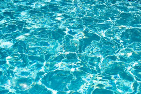 Photo for Blue ripped water in swimming pool, water pool texture and surface water backgraund - Royalty Free Image