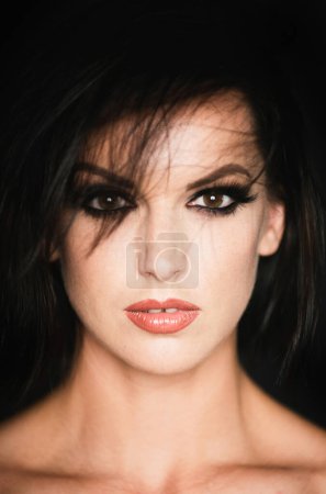 Photo for Sensual fashion woman face close up. Beauty portrait of young sexy woman - Royalty Free Image