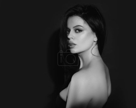 Photo for Woman face. Portrait of sensual young female model - Royalty Free Image