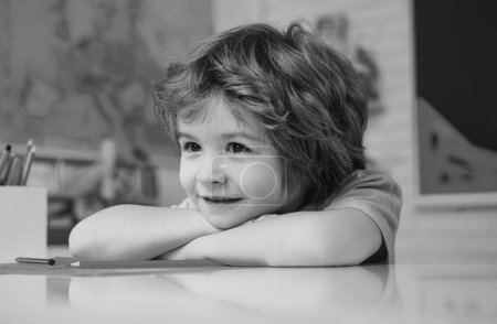 Photo for Portrait of Pupil in classroom. Kids from primary school - Royalty Free Image