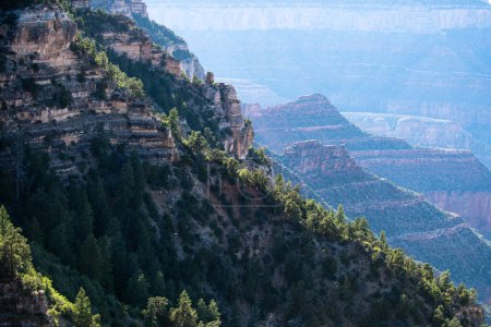 Foto de Panorama of canyon desert. Rock landscape. Monument valley. Panoramic view. National Park - Imagen libre de derechos