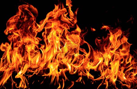 Feuer Flamme Bewegungsmuster abstrakte Textur. Brennendes Feuer, Flammenüberlagerung Hintergrund