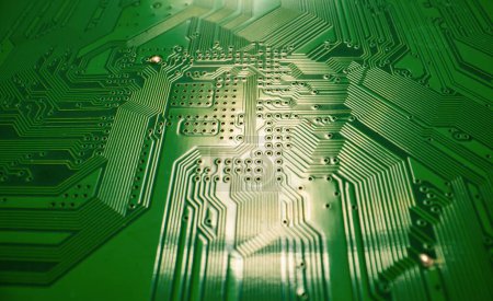 Photo for Electronic circuit board background. Abstract digital technology background. Electronic computer hardware technology. Motherboard digital chip. Tech background - Royalty Free Image