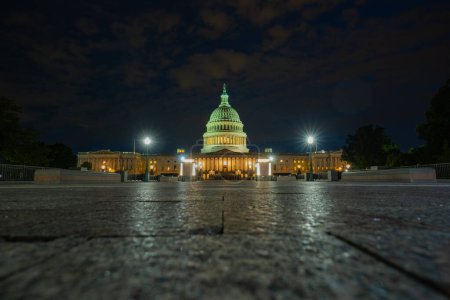 Photo for Capitol building. Washington DC. Capitol Building, Supreme Court, Washington monument. Magnificent Capitol stands tall. Neoclassical Capitol exudes power - Royalty Free Image