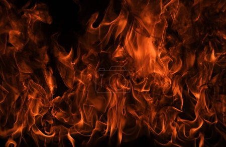 Photo for Blaze fire flame texture for banner background - Royalty Free Image