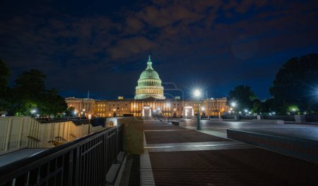 Foto de Capitolio Nacional de Estados Unidos en Washington, DC. Monumento americano - Imagen libre de derechos