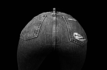 Foto de Culo redondo. Grandes nalgas. Sexy culo de las mujeres en jeans - Imagen libre de derechos