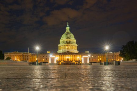 Photo for Congress in Washington DC. Capitol building. Capitol with sunset in Washington D.C - Royalty Free Image