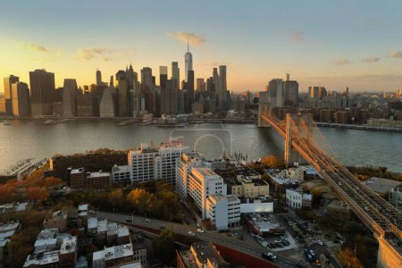 Foto de El puente de Brooklyn, Nueva York. Estados Unidos - Imagen libre de derechos