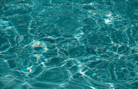 Photo for Background of water, surface blue swimming pool - Royalty Free Image