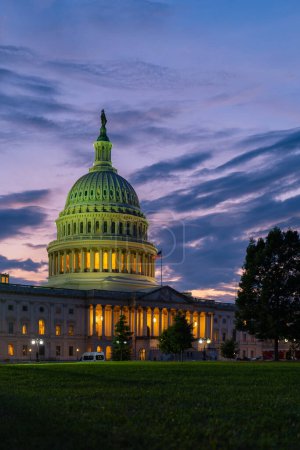 Photo for Capitol building. US National Capitol in Washington, DC. American landmark. Photo of of Capitol Hill sunsets - Royalty Free Image