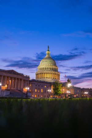 Foto de Edificio del Capitolio al atardecer, Capitol Hill, Washington DC - Imagen libre de derechos