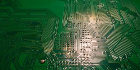 Electronic circuit board background. Abstract digital technology background. Electronic computer hardware technology. Motherboard digital chip. Tech background