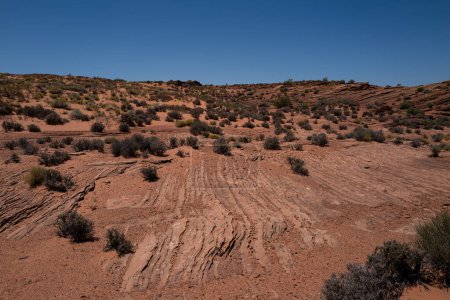 Photo for Desert landscape, Death Valley. Canyon National Park. View of a desert mountain. Famous american hiking place. Rock canyon panoramic landscape - Royalty Free Image