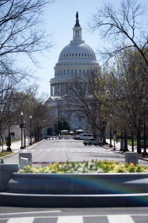 Foto de Washington DC, Capitolio, Corte Suprema, monumento a Washington, centro comercial nacional. Icono del edificio del Capitolio de Estados Unidos en Washington DC - Imagen libre de derechos