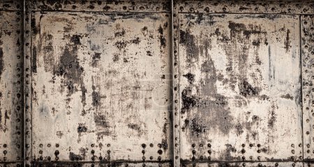 Photo for Steel texture. Metal background. Worn steel texture or metal. Dark worn rusty metal texture background. Scratched and spotted rusty metal background - Royalty Free Image