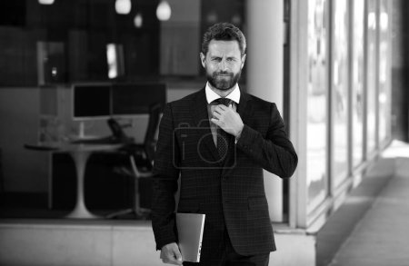Suiting trend. Businessman wear classic suit. Business formal style. Trendy menswear. Formalwear. Classy wardrobe. Fashion man