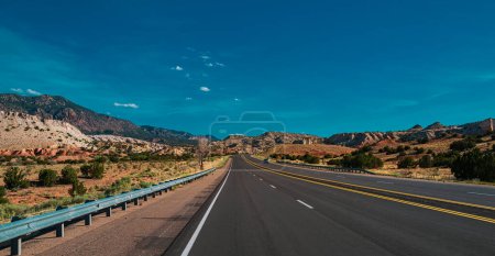 Photo for Empty highway asphalt road and beautiful sky landscape - Royalty Free Image