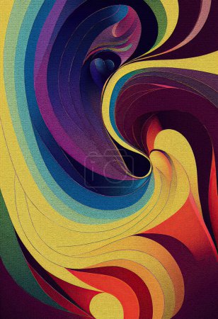 Photo for Illustration of colorful Abstract design graphic shape background. - Royalty Free Image