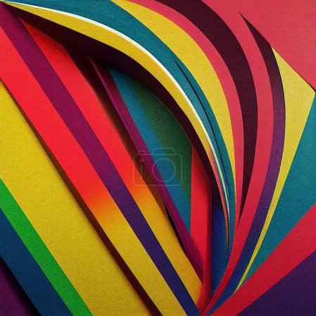 Photo for Illustration of colorful Abstract design graphic shape background. - Royalty Free Image