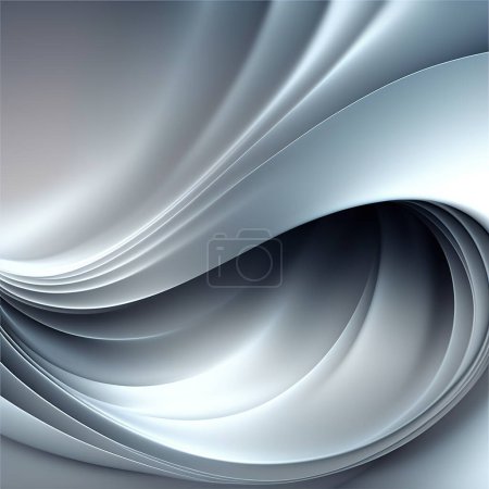 Photo for Abstract gray background with smooth lines - Royalty Free Image