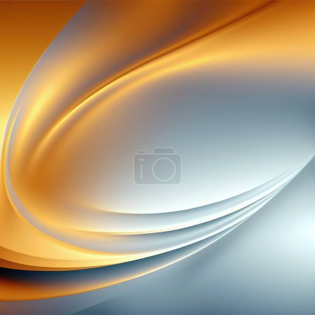 Photo for Abstract gray and orange background with smooth lines - Royalty Free Image