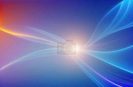 Photo for Abstract blue and purple background with smooth lines - Royalty Free Image