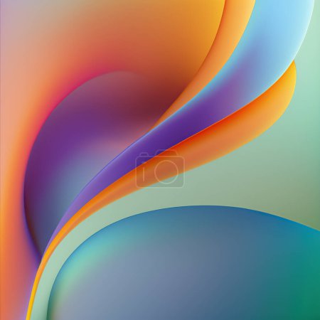 Photo for Abstract colorful background with smooth lines - Royalty Free Image