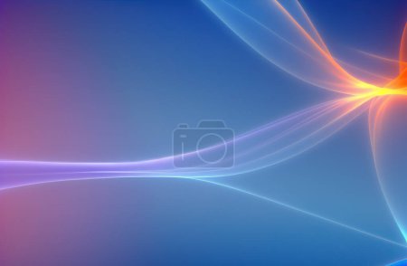 Photo for Abstract blue and purple background with smooth lines - Royalty Free Image
