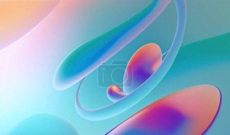 Photo for Abstract colorful background with smooth lines - Royalty Free Image
