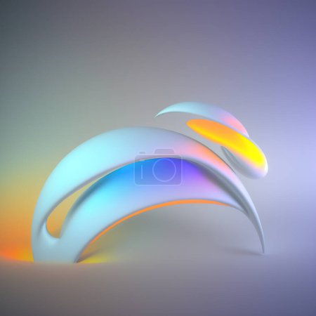 Photo for Abstract colorful background with smooth shape. - Royalty Free Image