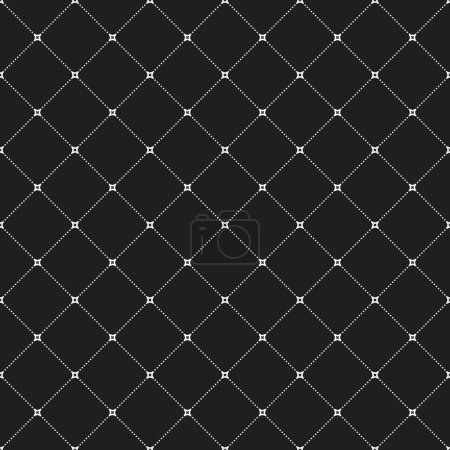 Ilustración de Vector geométrico punteado patrón negro y dorado. Textura moderna abstracta sin costuras para fondos de pantalla y fondos - Imagen libre de derechos