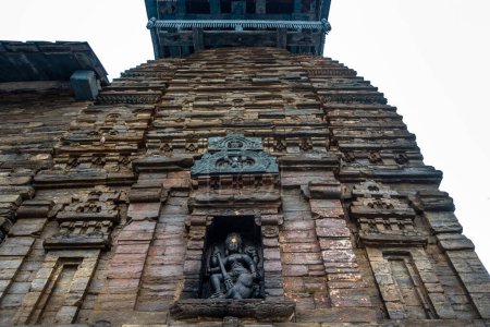 18. Februar 2024, Uttarakhand Indien. Lakhamandal. Tempelaussen. Blick von hinten. Dieser Tempel im NAGARA-Stil von Herrn Shiva wurde ca. im 12. - 13. Jahrhundert n. Chr. erbaut