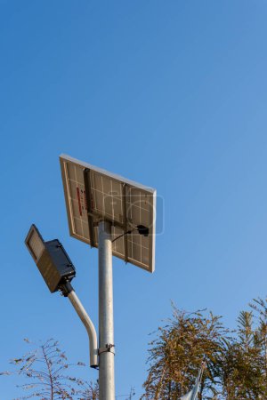 Feb.18th 2024, Uttarakhand India. Solar-Powered Street Light in Uttarakhand Hills, India