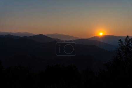 Majestic Himalayan Sunrise: Pauri Garhwal, Uttarakhand, India. Timelapse