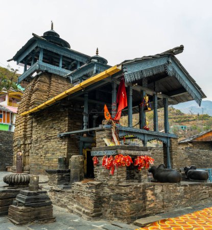 18 février 2024, Uttarakhand Inde. Ancien temple de Shiva de Lakhamandal : Architecture de NAGARA du 12ème-13ème siècle, Uttarakhand, Inde
