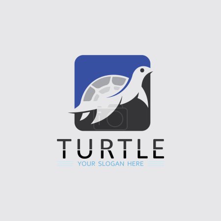 Illustration vectorielle d'icône de dessin animé animal tortue