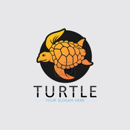 Turtle animal cartoon icon vector illustration