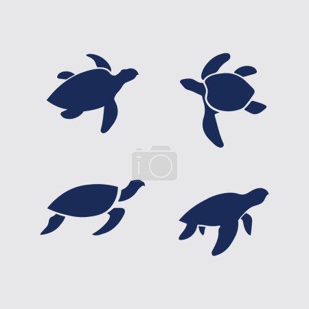 Ilustración de Tortuga animal dibujo animado icono vector ilustración - Imagen libre de derechos