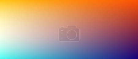 Illustration for Wide modern colorful gradient background in vector eps 10 format - Royalty Free Image