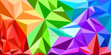 Photo for Beautiful bright colorful polygon background. colorful mosaic background. EPS 10 vector. - Royalty Free Image