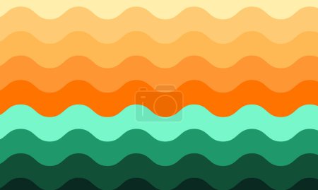 Photo for Nature theme colorful wave pattern background - Royalty Free Image
