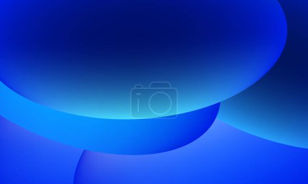 Photo for 3d modern blue color gradient abstract background - Royalty Free Image